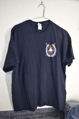 OAKTON HIGH SCHOOL VA Crew Rowing Rowers Graphic T Shirt MENS XL Black WORN LOOK