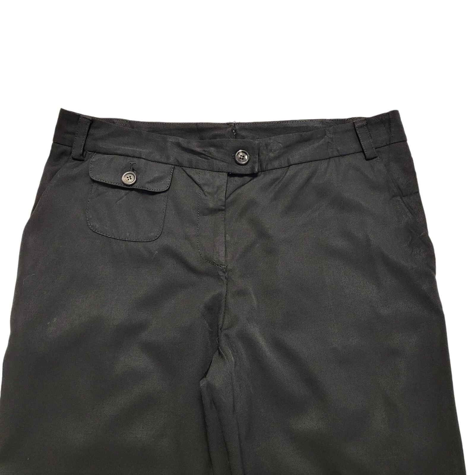 Moschino pantaloni conici neri donna taglia UK 12 14 W30 32 L29