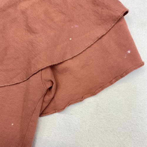 Zara Trafaluc Shirt Blouse Womens Small Peach Short Sleeve - Picture 10 of 10
