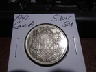 Canada 1942 - 50 Cent half dollar Canadian Coin - 80% Silver