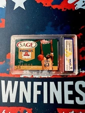 2002 LeBron James Sage Pangos Rookie high school limited WCG 10 Gem Mint