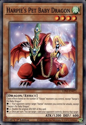 Harpie's Pet Baby Dragon - 1. Auflage LDS2-DE071 - NM - YuGiOh