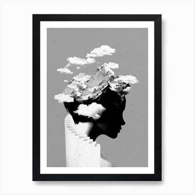 Its A Cloudy Day Art Print Framed Wall Art Poster Canvas Print Picture