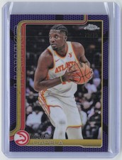 2025-26 Topps Chrome #81 Clint Capela Purple Basketball Refractor #/75