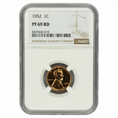 1952 Lincoln Wheat Cent 1C NGC PF 69 RD