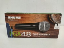 Shure PGA48 XLR -E Dynamische Mikrofon Gesangsmikrofon XLR-XLR Kabel Neu.