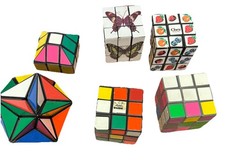 Rubix Cube Lot Fidget Toys Alexander s Star Magic Puzzle Vintage Lot Of 6