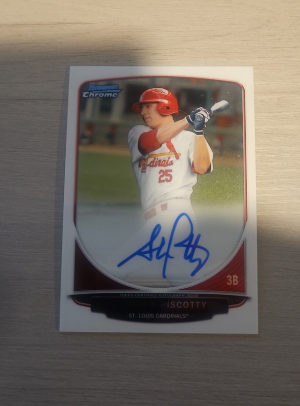 2013 Bowman - Chrome Prospects Autographs Stephen Piscotty #BCP-SP (AU, RC)
