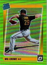 2021 Donruss Optic #94 Wil Crowe Lime Green