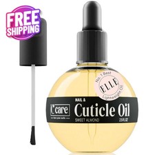 C CARE Sweet Almond Cuticle Oil 2.5oz, Moisturizing Nail  Cuticle Repair with