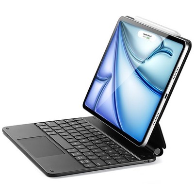 ESR iPad Air 11 Keyboard Case M2 M3 Pro 11 2024 2025 Trackpad Stand Black