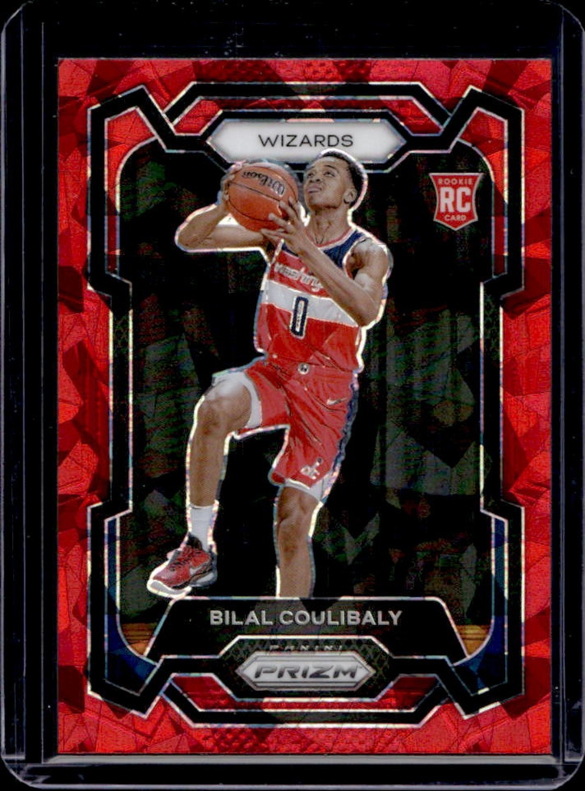 2023-24 Prizm Bilal Coulibaly RC Prizms Red Ice Rookie #153 Wizards