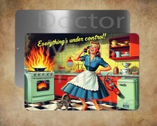 EVERYTHINGS UNDER CONTROL 8" x 12" metal sign Made in USA
