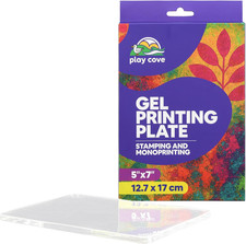 Gel Printing Plate 5 X 7 Reusable Gel Plates for Printing, Geli Plate