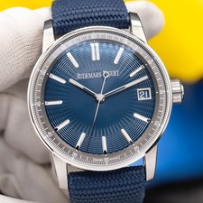 2025 Audemars Piguet Code 11.59 Blue Men's Watch 15210ST Full Set, New & Unworn 15