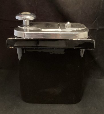 Hall Made In USA Butter Scotch Ceramic Crock Black Store Display B2