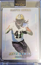 2026 Wild Card Matte Metal Alvin Kamara /10 New Orleans Saints
