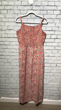 Old Navy, Women XL, Blush Pink Floral Sleeveless Smocked Maxi Dress