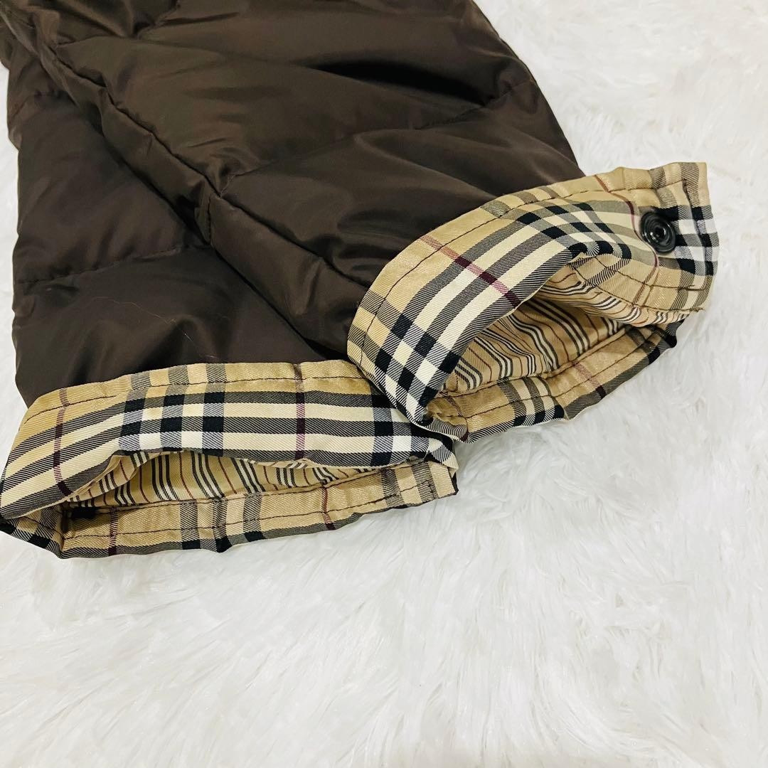 BURBERRY BLACK LABEL Down Jacket Brown Size L From Japan thumbnail 17