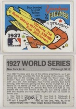 1971 Fleer Laughlin World Series Babe Ruth Lou Gehrig #25 HOF