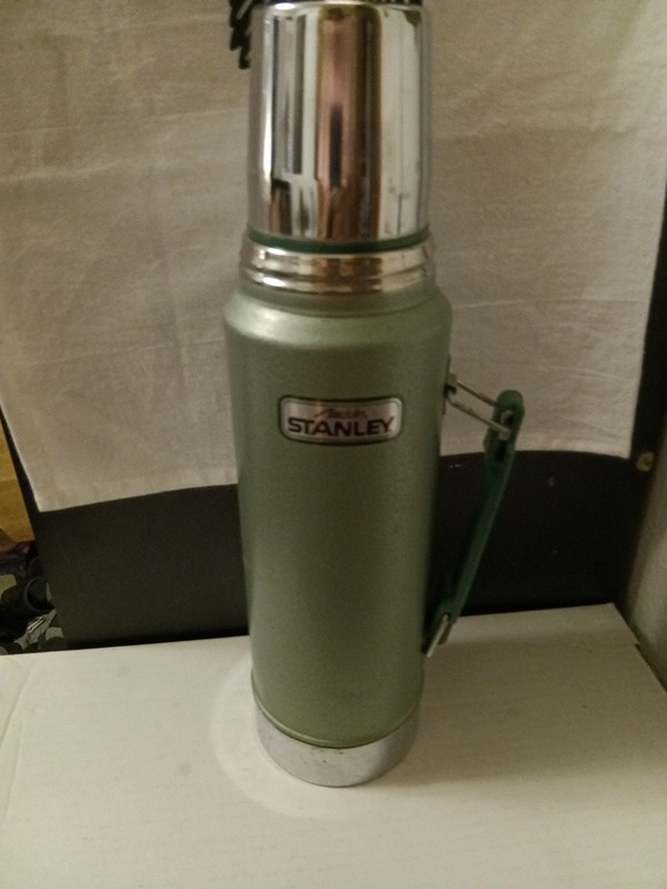 Vintage Stanley Aladdin Green Vacuum Bottle Thermos A-944DH - Great Condition  