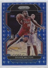 2021-22 Panini Prizm NBA 75th Anniversary Prizm Shake Milton #58 w5b