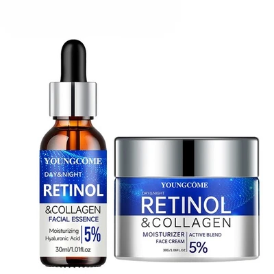 YOUNGCOME Retinol Cream Serum Set Repairs Skin Smoothes Wrinkles Increase Elasticity