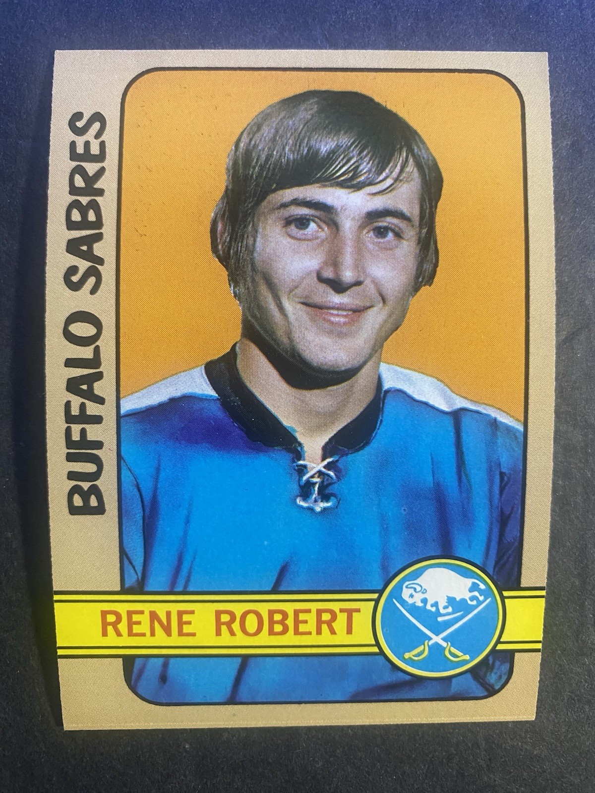 1972-73 Topps Hockey Rene Robert Buffalo Sabres Card #161