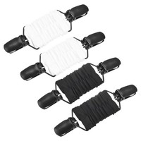 4Stk Kleid Cinch Clips Pullover Schal Strickjacke Kragen Clips Weiß Schwarz