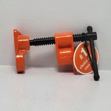 Pony 5203 Pipe Clamp Fixture Orange 1/2” Black Pipe Metal Welding | Free Ship