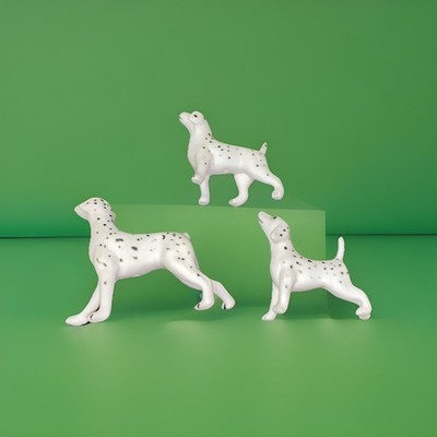 Vintage Dalmations Bone China? 1950 s Figurines Set Of 3  