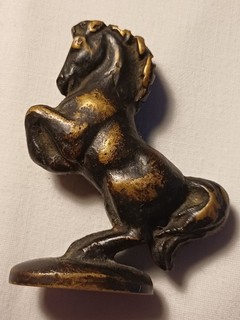 Antique Bronze Cherub Putto Figure Gilded 5.5 cm 89 g Decorative