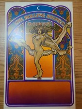 ORIGINAL The ROLLING STONES Concert Poster 1969 David Byrd Art