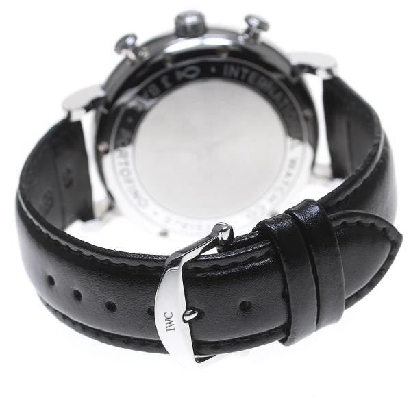 IWC SCHAFFHAUSEN PORTOFINO IW391036 42mm SS Leather Navy Dial Automatic #C234 image 5