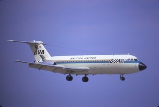 73123 Aircraft slides BAC 1 11 G ASJH BUA British United Airways