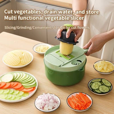 16-function Vegetable Chopper, Professional Onion And Potato Chopper, Multi-func