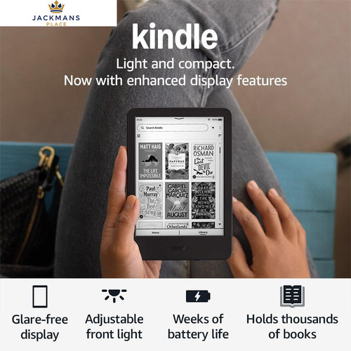 Amazon Kindle (newest gen) – Lightest and Without Unlimited, Black