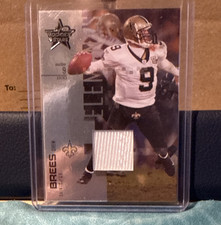 2007 Leaf Rookies & Stars Elements Drew Brees Foil Materials /100 #101 Saints
