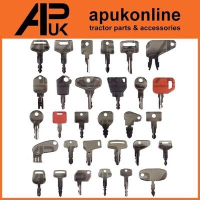 30x Schlüssel Master Set für Doosan Terex JCB Hyundai Takeuchi John Deere Bagger