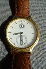 CENTIA Armbanduhr VINTAGE Lordline Gold farben Lederarmband braun