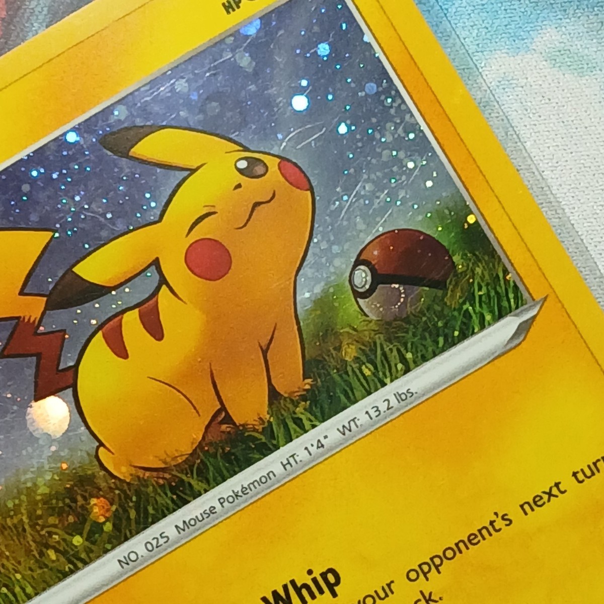 Pokemon TCG- Pikachu - Promo SWSH: Sword & Shield Promo swirl Card