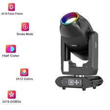 400W LED Moving Head Beam Light Dual Head Dual Gobo Prisms DMX512 Gobo Color