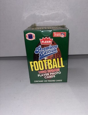1990 Update Football Fleer Premiere Edition 120 Player Photo Cards Unopened