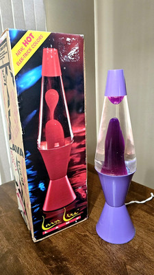Vtg 1996 Purple Elek-Trick Black Light Responsive Lamp- Model # 9079 Lava Lite