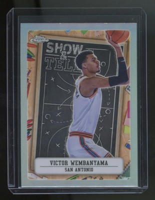 Victor Wembanyama 2024-25 Topps Chrome SP Refractor Show and Tell