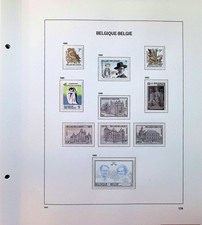 Belgium Modern Collection On Davo Album Pages 1986-1989 MNH