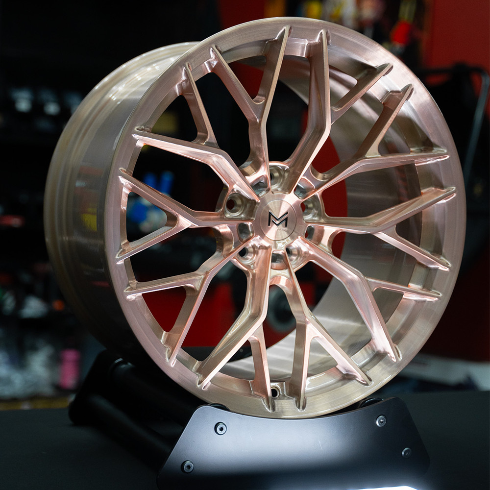 20" Modern Muscle M20R Venom Forged Wheels Rose Gold Brushed for Audi R8 Gen 1