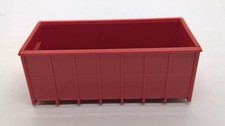 Preiser H0 Abroll-Container Feuerwehr Mulde hoch gerippt rot (70)