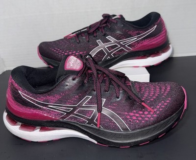 ASICS Women's Gel-Kayano 28 Running Shoes, Sz 10 US , Black/Pink Rave