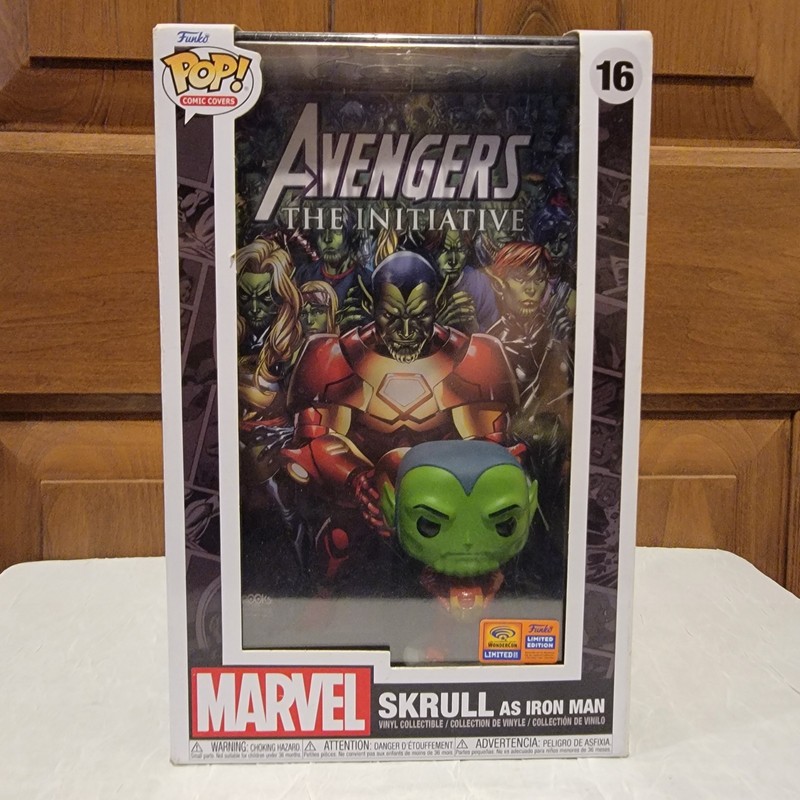 Funko Pop! Comic Book Cover with Case: Marvel Skrull As Iron Man (Exclusive) #16
